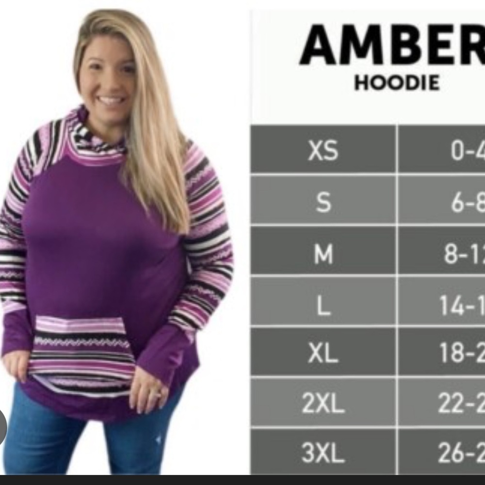 LuLaRoe Amber hoodie - Large - Picture 13 of 13